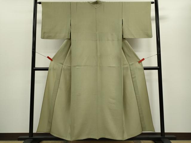 平和屋着物▽江戸小紋　単衣　鮫小紋柄　まるやま扱い　正絹　逸品　CABF3129ze
