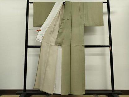 平和屋着物▽江戸小紋　単衣　鮫小紋柄　まるやま扱い　正絹　逸品　CABF3129ze