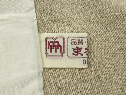 平和屋着物▽江戸小紋　単衣　鮫小紋柄　まるやま扱い　正絹　逸品　CABF3129ze