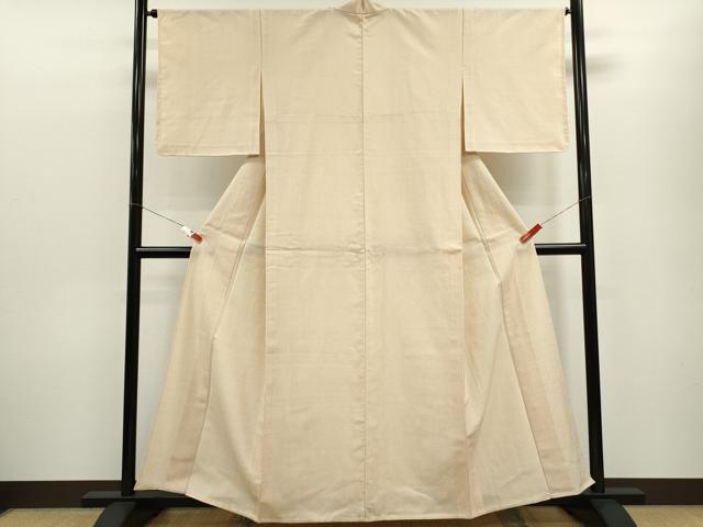平和屋着物▽本塩沢　単衣　蚊絣　証紙付き　正絹　逸品　CABF3143ze