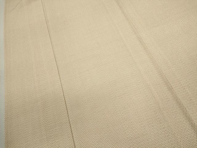 平和屋着物▽本塩沢　単衣　蚊絣　証紙付き　正絹　逸品　CABF3143ze