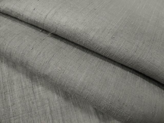平和屋着物▽本場結城紬　重要無形文化財　単衣　霞文　正絹　逸品　CABF3144ze