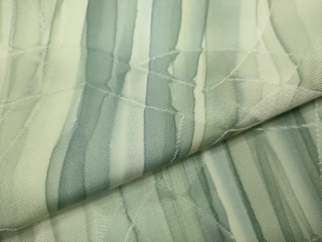 平和屋着物▽上質な小紋　単衣　吉祥地紋　暈し染め　正絹　逸品　CABF3149ze