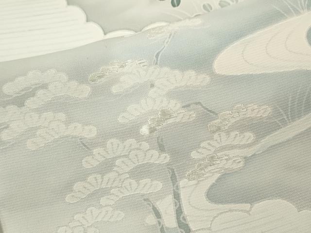 平和屋着物▽訪問着　単衣　刺繍　戦　暈し染め　正絹　逸品　CABF3152ze