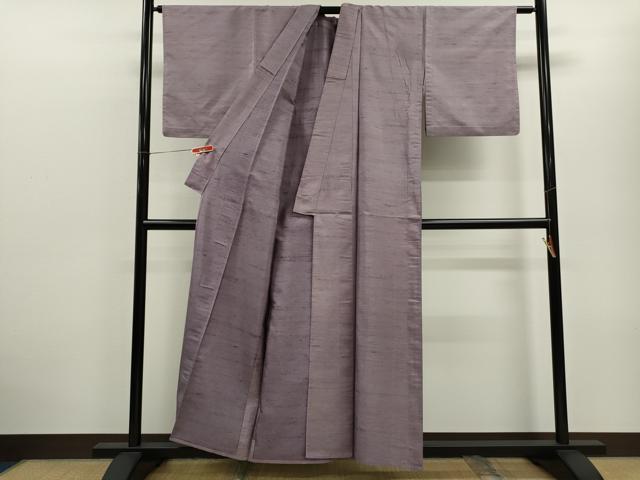 平和屋着物▽上質な紬　単衣　霞文　正絹　逸品　CABF3160ze