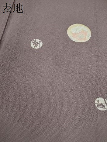 平和屋着物▽上質な小紋　単衣　鞠枝梅文　正絹　逸品　CABF3165ze