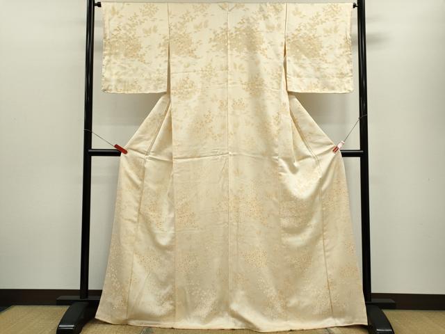 平和屋着物■上質な小紋 籬草花文 金彩 正絹 逸品 未使用 CABF3173ze
