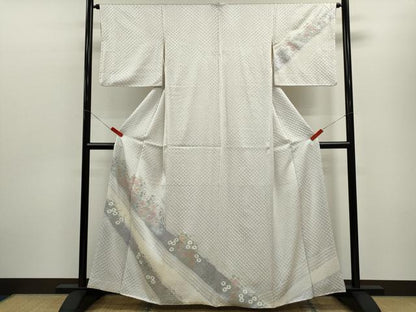 平和屋着物■訪問着 草花文 金銀彩 正絹 逸品 CABF3179ze