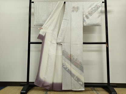 平和屋着物■訪問着 草花文 金銀彩 正絹 逸品 CABF3179ze