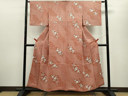 平和屋着物■上質な小紋　辻が花　手描き　絞り　正絹　逸品　CABF3180ze