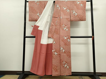 平和屋着物■上質な小紋　辻が花　手描き　絞り　正絹　逸品　CABF3180ze