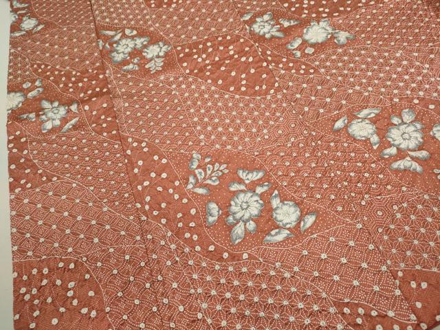 平和屋着物■上質な小紋　辻が花　手描き　絞り　正絹　逸品　CABF3180ze