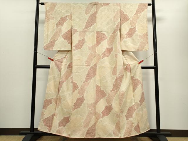 平和屋着物■上質な小紋 総絞り 吉祥文 正絹 逸品 CABF3185ze
