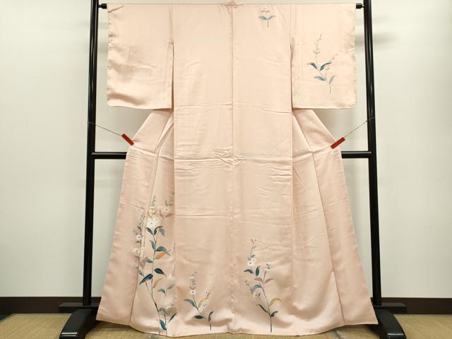 平和屋着物■訪問着 友禅 枝花文 正絹 逸品 CABF3188ze