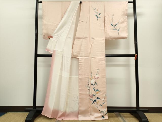 平和屋着物■訪問着 友禅 枝花文 正絹 逸品 CABF3188ze