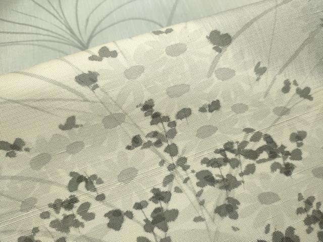 平和屋着物■訪問着 紬地 手描き 霞草花文 正絹 逸品 CABF3192ze