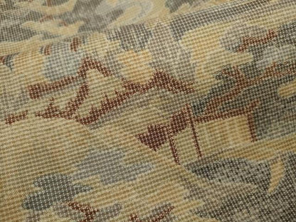 平和屋着物■上質な紬 風景文 正絹 逸品 CABF3199ze