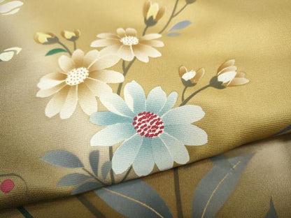 平和屋着物●訪問着　舞花文　暈し染め　金彩　正絹　逸品　CABF3217ut