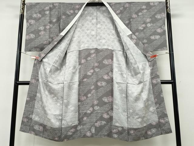 平和屋着物●長襦袢　無双仕立て　斜線舞花文　洗える着物　CABF3221ut