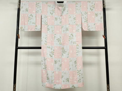 平和屋着物●長襦袢　無双仕立て　草花文　さんび謹製　洗える着物　CABF3224ut
