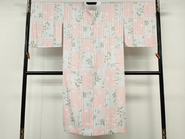 平和屋着物●長襦袢　無双仕立て　草花文　さんび謹製　洗える着物　CABF3224ut