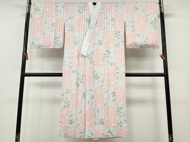 平和屋着物●長襦袢　無双仕立て　草花文　さんび謹製　洗える着物　CABF3224ut