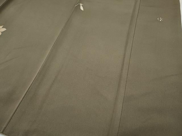 平和屋着物●染織作家　渋紙型　渋谷和子　訪問着　吉祥花文　正絹　逸品　CABF3227ut