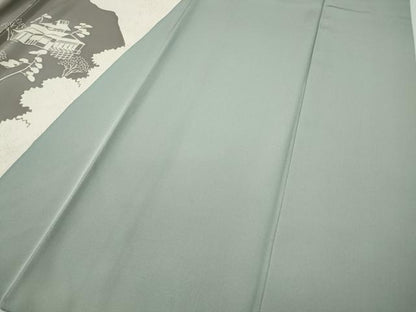 平和屋着物●訪問着　風景草花文　一珍染　正絹　逸品　CABF3232ut