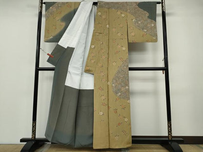 平和屋着物●訪問着　道長舞花文　金彩　正絹　逸品　CABF3242ut