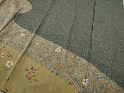 平和屋着物●訪問着　道長舞花文　金彩　正絹　逸品　CABF3242ut