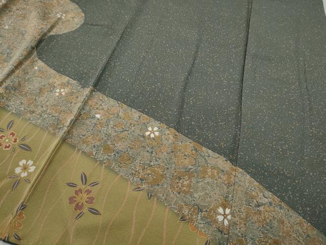 平和屋着物●訪問着　道長舞花文　金彩　正絹　逸品　CABF3242ut