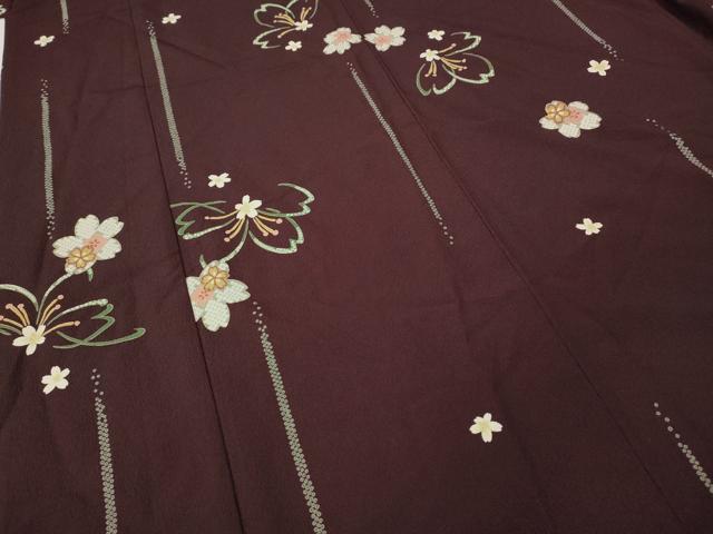 平和屋着物●小紋　舞桜文　洗える着物　CABF3252ut 平和屋着物○小紋 舞桜文 洗える着物 CABF3252ut