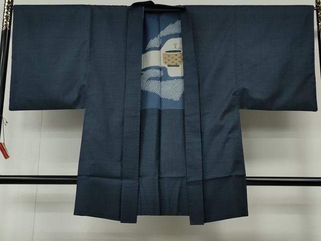 平和屋着物●男性　本場大島紬　アンサンブル　長襦袢セット　100亀甲　総詰め　正絹　逸品　CABF3256ut