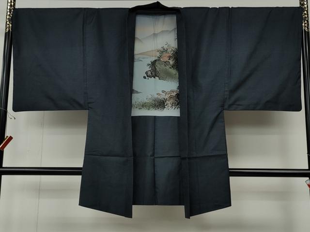 平和屋着物●男性　本場大島紬　アンサンブル　100亀甲　総詰め　正絹　逸品　CABF3259ut