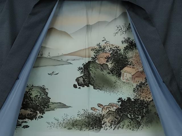 平和屋着物●男性　本場大島紬　アンサンブル　100亀甲　総詰め　正絹　逸品　CABF3259ut