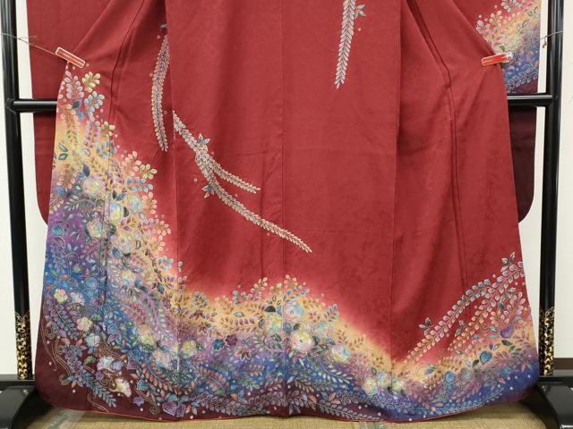 平和屋着物●豪華振袖　辻が花　絞り　暈し染め　金彩　正絹　逸品　CABF3262ut