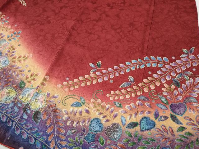 平和屋着物●豪華振袖　辻が花　絞り　暈し染め　金彩　正絹　逸品　CABF3262ut