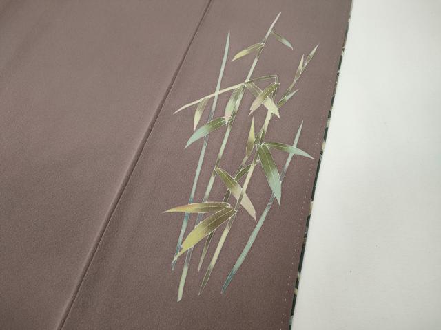 平和屋着物●十日町友禅作家　林静穂　訪問着　休み鳥草花文　暈し染め　正絹　逸品　未使用　CABF3264ut
