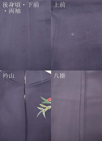 平和屋着物●訪問着　草花尽くし　正絹　逸品　CABF3282ut