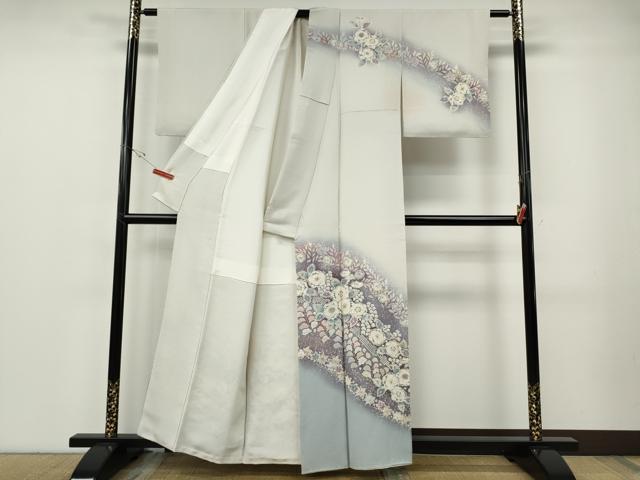 平和屋着物●越後十日町の一流染匠　桐屋・翠山工房　訪問着　辻が花　絞り　暈し染め　正絹　逸品　CABF3291ut