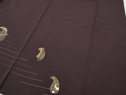 平和屋着物●訪問着　刺繍　吉祥文　金彩　正絹　逸品　CABF3292ut