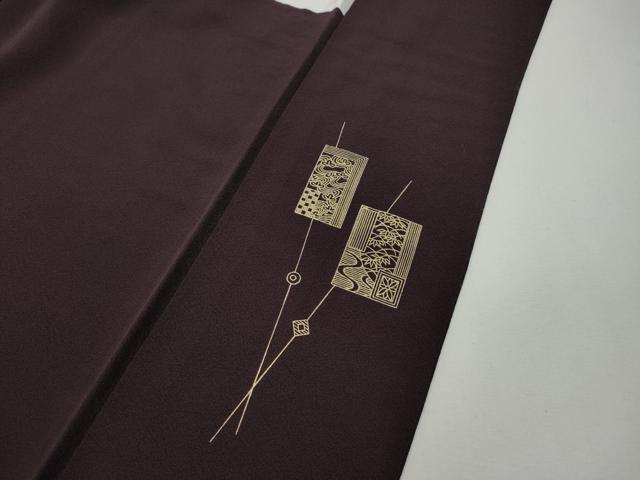 平和屋着物●訪問着　刺繍　吉祥文　金彩　正絹　逸品　CABF3292ut