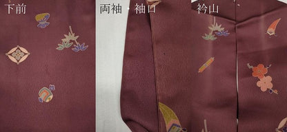 平和屋着物●訪問着　松竹梅宝尽くし文　西武百貨店扱い　正絹　逸品　CABF3298ut