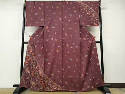 平和屋着物●訪問着　松竹梅宝尽くし文　西武百貨店扱い　正絹　逸品　CABF3298ut
