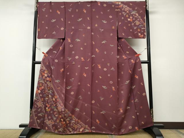 平和屋着物●訪問着　松竹梅宝尽くし文　西武百貨店扱い　正絹　逸品　CABF3298ut