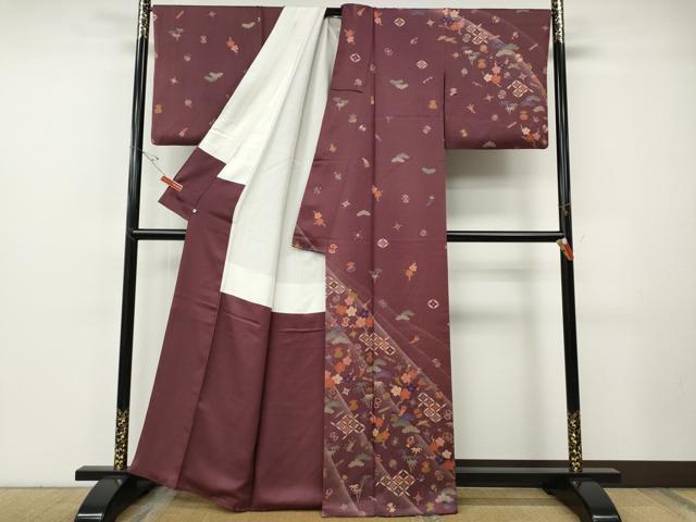 平和屋着物●訪問着　松竹梅宝尽くし文　西武百貨店扱い　正絹　逸品　CABF3298ut