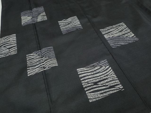 平和屋着物●訪問着　本場染大島紬　色紙流水文　正絹　逸品　CABF3299ut 平和屋着物○訪問着 本場染大島紬 色紙流水文 正絹 逸品 CABF3299ut