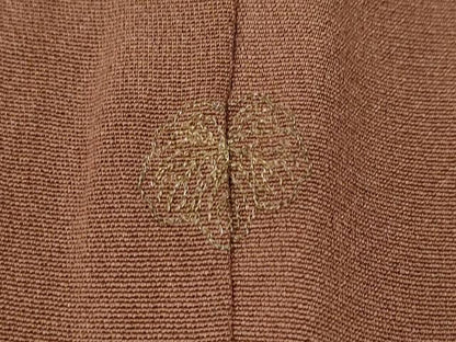 平和屋着物●豪華色留袖　作家物　駒刺繍　色紙鶴草花文　金彩　正絹　逸品　CABF3300ut