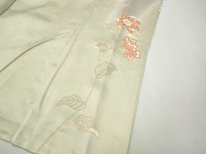 平和屋着物●訪問着　駒刺繍　熨斗花文　暈し染め　金彩　正絹　逸品　CABF3312ut