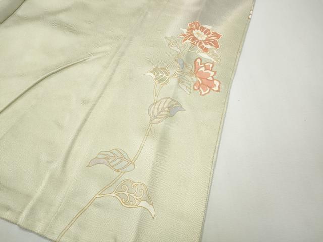 平和屋着物●訪問着　駒刺繍　熨斗花文　暈し染め　金彩　正絹　逸品　CABF3312ut
